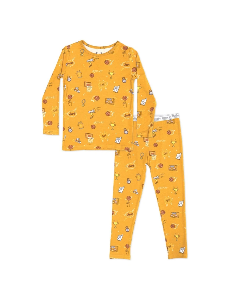 Bellabu Bear Toddler Unisex Basketball Set of 2 Piece Pajamas