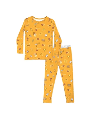 Bellabu Bear Toddler Unisex Basketball Set of 2 Piece Pajamas