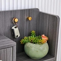 Elegant Vine Shaped Shoe Cabinet Retro Charm for Your Porch
