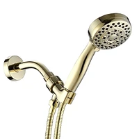 Streamdale Furniture Handheld Shower Head With Hose High Pressure Shower Heads, Gold