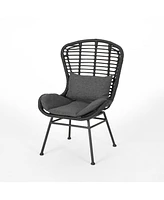 Streamdale Furniture Modern Rattan Chair With Water-Resistant Cushions
