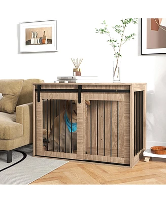 Streamdale Furniture Multifunctional Pet Crate Furniture Safe, Stylish, and Easy Access