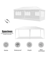 Slickblue Outdoor Party Wedding Canopy Tent with Removable Walls and Carry Bag