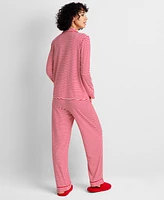 State of Day Women's Packaged Notched-Collar Pajama Set Xs-3X, Created for Macy's