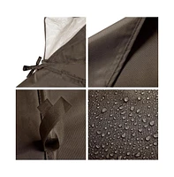 11.8'x9.8' Canopy Top Replacement Beige for 2-Tier Sunjoy L-GZ288PST-4D Gazebo Cover