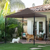 Yescom 10x10Ft Gazebo Top Replacement for beach cabanas for 1 Tier Outdoor Canopy Cover Patio Garden Yard Party Coffee