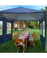 10' x 20' Party Wedding Outdoor Patio Tent Canopy Gazebo Event w/ 6 Removable Walls