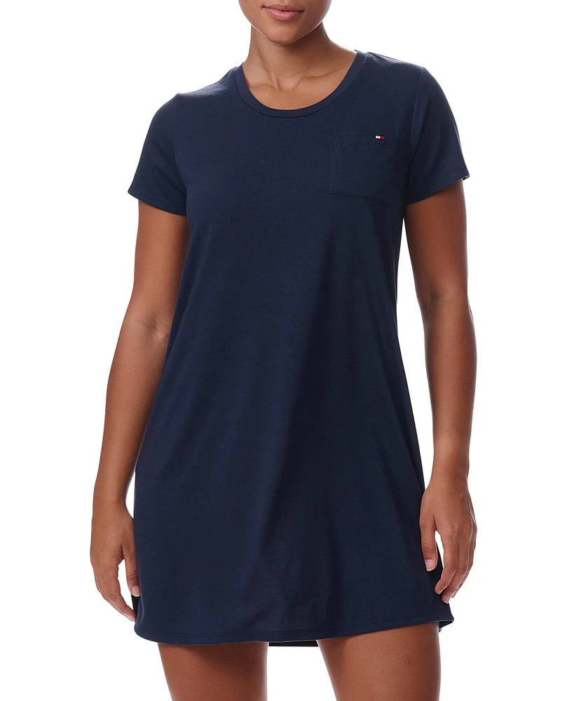 Tommy Hilfiger Women's Short-Sleeve Crewneck Sleepshirt