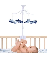 Bedtime Originals Little Aviator Airplane Musical Baby Crib Mobile Soother Toy