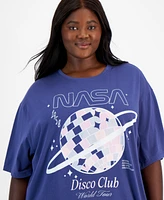 Grayson Threads, The Label Trendy Plus Nasa Disco Club Short-Sleeve T-Shirt