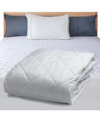 East Coast Bedding Fitted Mattress Protector Quilted 300tc 100 Cotton