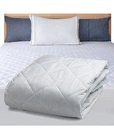 East Coast Bedding Fitted Mattress Protector Quilted 300tc 100 Cotton