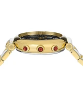 Ferragamo Women's Swiss Chronograph Ora Gold Ion Plated Stainless Steel Bracelet Watch 40mm