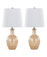 Lumisource Gloria Round 20" Contemporary Glass Accent