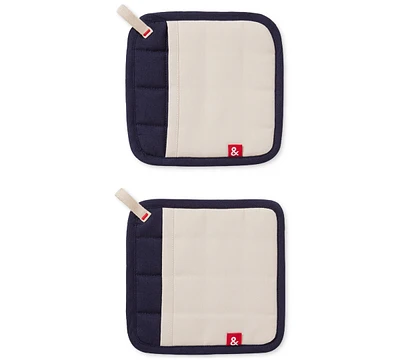 Hedley & Bennett 2-Pc. Colorblocked Pot Holder Set