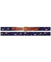 Smathers & Branson Men's Americana Pattern Belt