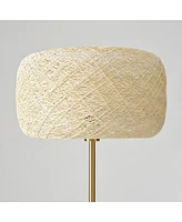 Brightech Rowan 60" Led Standing Floor Lamp with Threaded Twine Shade