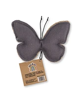 Country Living Butterfly-Shaped Canvas & Jute Dog Chew Toy - Eco-Friendly, Durable, Perfect for Chewing and Fetching, Stylish and Sturdy Pet Toy