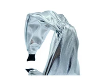 Women s Soft Metallic Headband - Silver