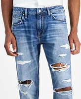 Guess Men's Mateo Straight-Leg Destroyed Jeans