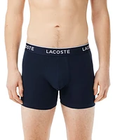 Lacoste Men's Regular Fit Logo Waistband Boxer Briefs, Pack of 3