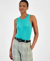 On 34th Women's Ribbed Crewneck Sweater Tank, Created for Macy's