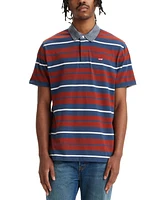 Levi's Men's Relaxed-Fit Short Sleeve Striped Rugby Shirt