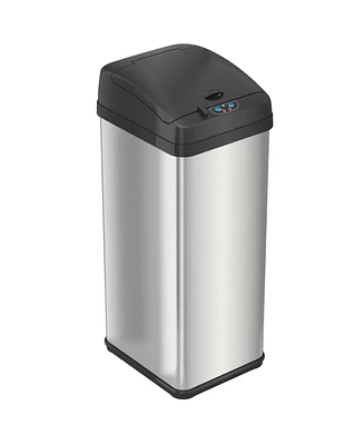 iTouchless 13 Gallon Pet-Proof Sensor Trash Can with AbsorbX Odor Filter System, Stainless Steel Ac Adapter 50 L / 13 G Sensor With Pet Lock