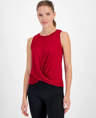 Id Ideology Women's Twist-Front Tank Top, Created for Macy's