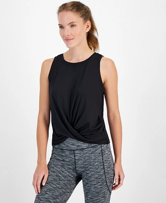 Id Ideology Women's Twist-Front Tank Top, Created for Macy's