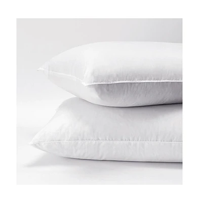 Standard Textile Home Down Alternative Pillow Set of 2, Standard, White