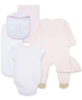Little Me Baby Girls Bear Cotton Gift Box Set