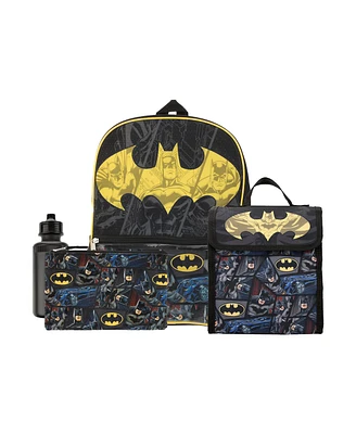 Batman Youth 4pc Backpack and Lunch Set for boys