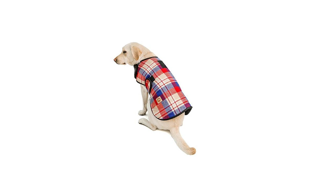 Chilly Dog Red Field Plaid Coat