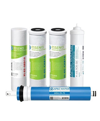 Apec Water Systems Apec Complete Filter Set for Essence Roes-75 Systems (Stages 1-5) - Assorted Pre