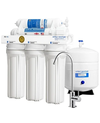 Apec Water Systems Ultimate 5-Stage 90 Gpd High Output Reverse Osmosis Water Systems for Drinking Water, Wqa Certified - Assorted Pre