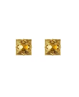 Astor & Orion Pyramid Studs Gold