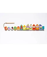 Cubika Wise Elk/Cubika Wooden Lacing Toy - Happy Dwarves - Assorted Pre