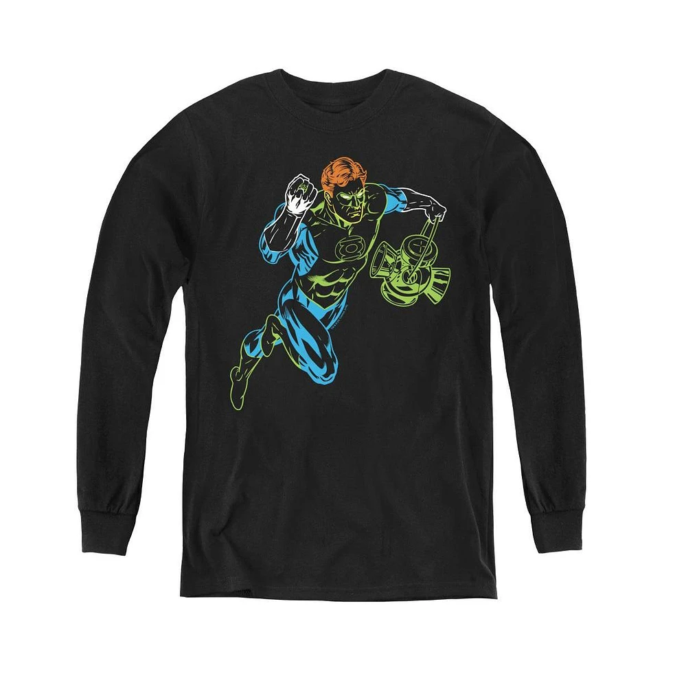 G.i. Joe Boys Gl Youth Neon Lantern Long Sleeve Sweatshirts