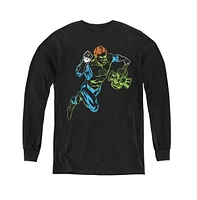 G.i. Joe Boys Gl Youth Neon Lantern Long Sleeve Sweatshirts