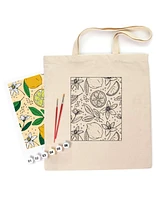 Rosa ROSATalent: Eco-Friendly Cotton Ecobag Coloring Kit – Lemons Design (220 Gsm, 38x42 cm) - Assorted Pre