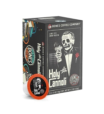 Bones Coffee Company Flavored Coffee Bones Cups Holy Cannoli Flavored Pods | 12ct Single