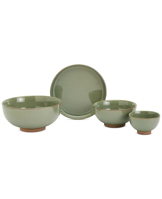 Infuse Nesting 4 Pc. Stoneware Dinnerware Set, Service for 1