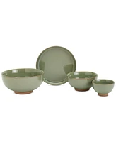 Infuse Nesting 4 Pc. Stoneware Dinnerware Set, Service for 1