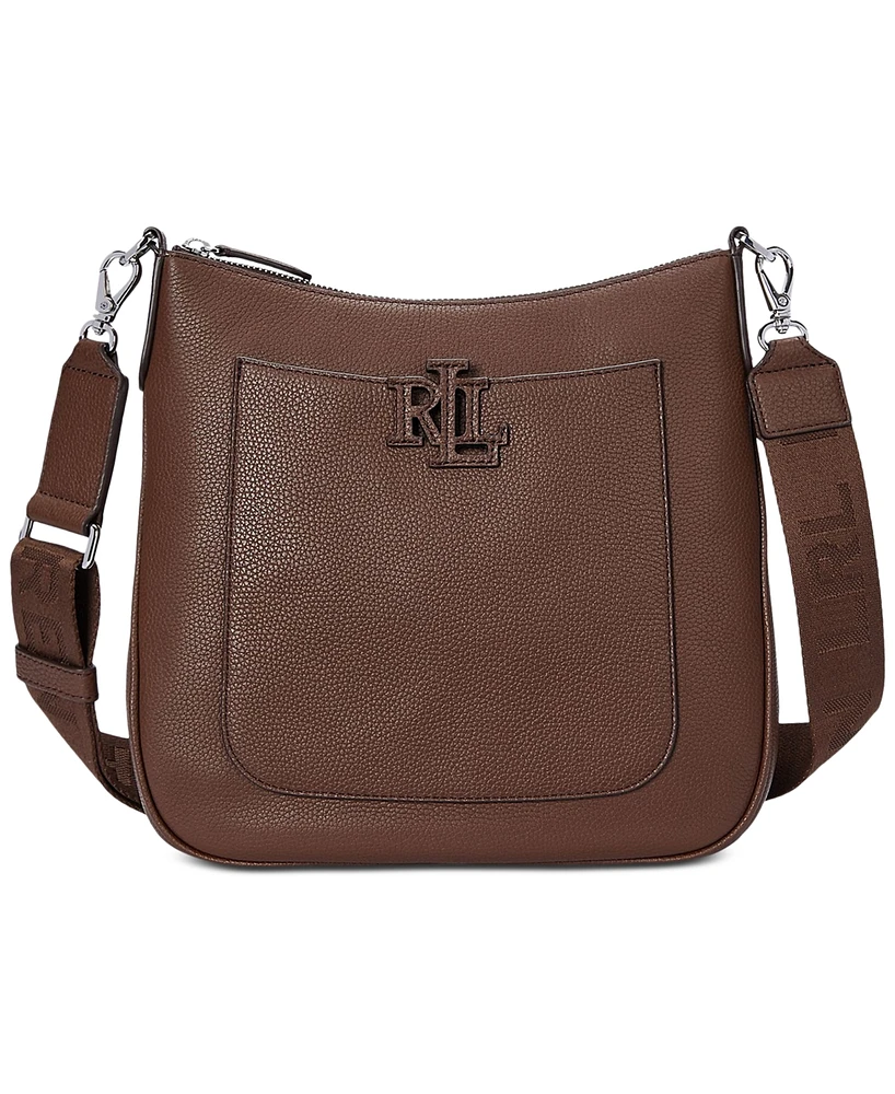 Lauren Ralph Cameryn Pebbled Leather Crossbody