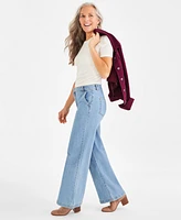 Style & Co Women's High-Rise Wide-Leg Jeans