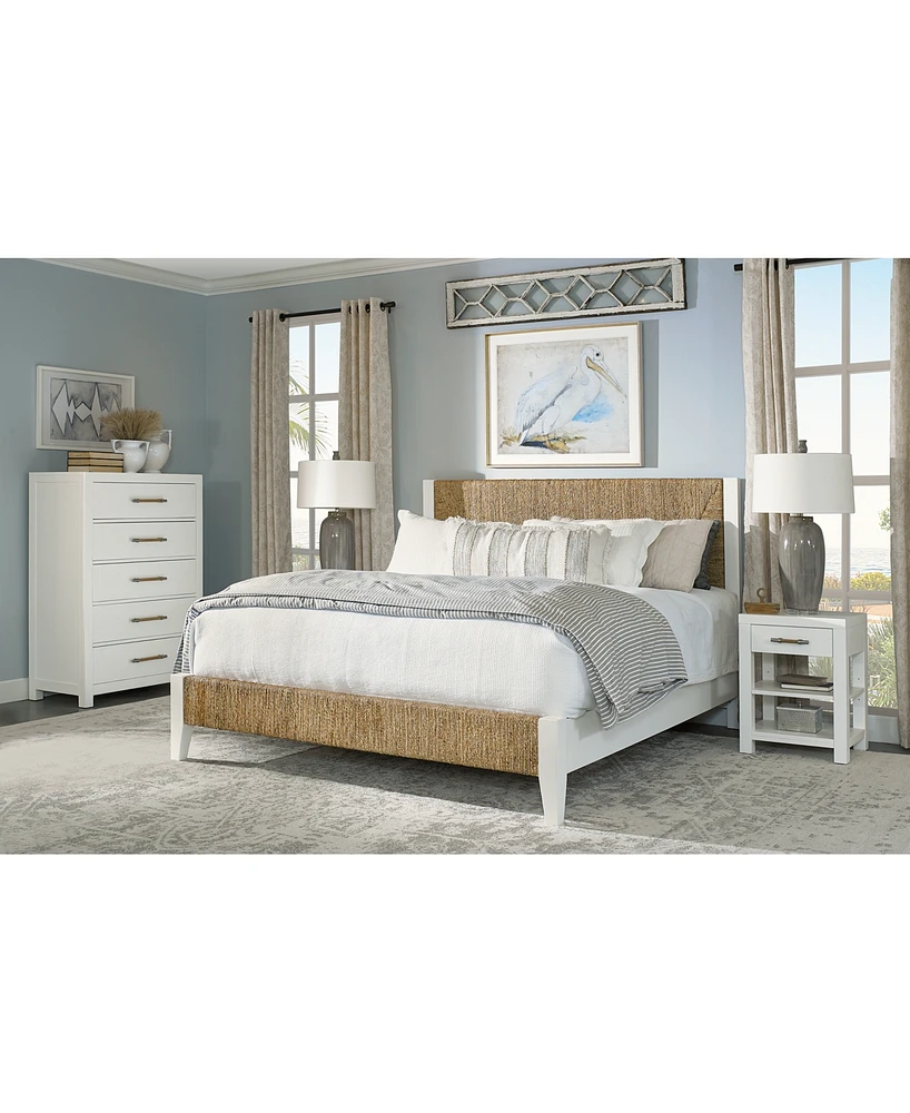 Catriona 3pc Bedroom Set (King Woven Bed, Chest & Open Nightstand)