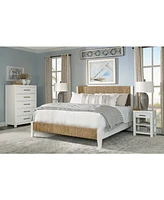 Catriona 3pc Bedroom Set (King Woven Bed, Chest & Open Nightstand)