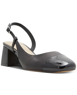 Aldo Women's Bialle Cap-Toe Block-Heel Slingback Pumps