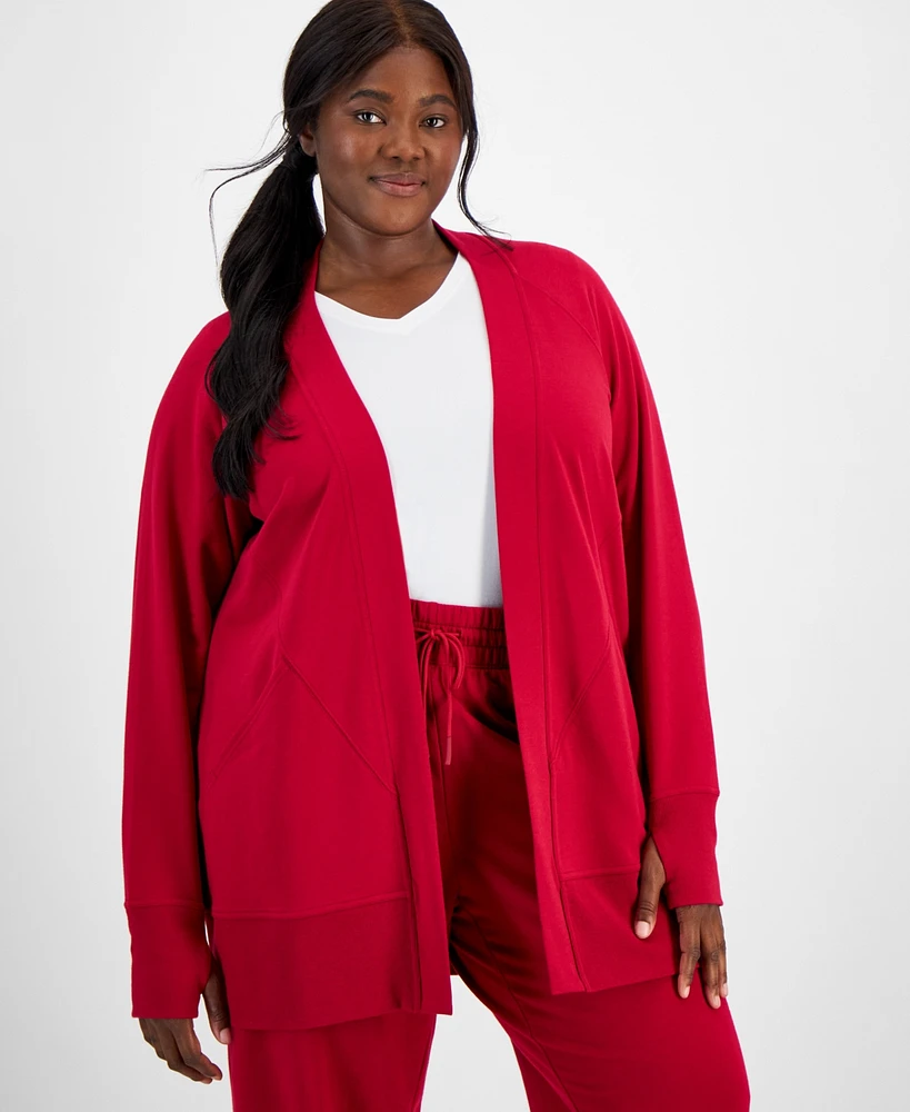 Id Ideology Plus Comfort Cardigan, Created for Macy's